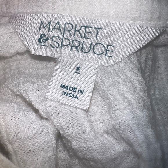 MARKET & SPRUCE Ivan Cotton Gauze Tunic Top Women’s Size S - Picture 2 of 8
